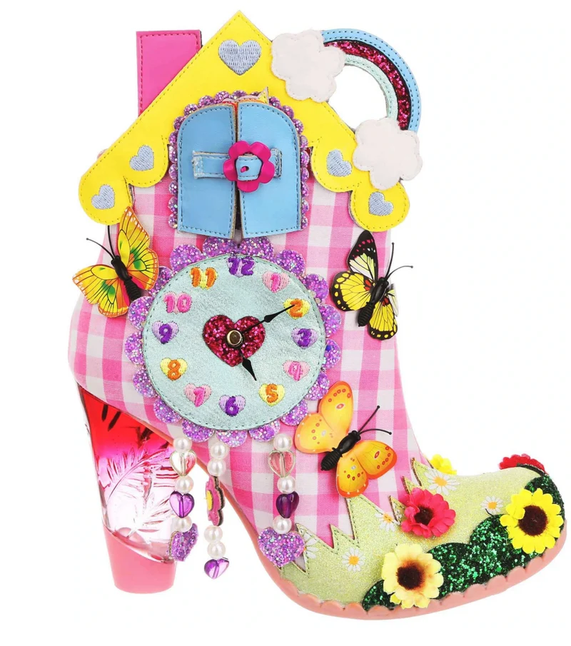Irregular Choice Damen Wakey Wakey High Heel - Rosa / Multi