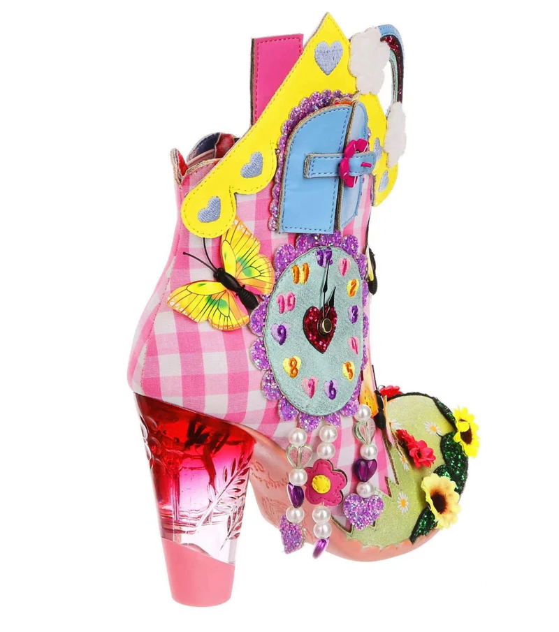 Irregular Choice Damen Wakey Wakey High Heel - Rosa / Multi