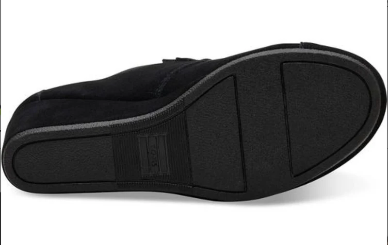 TOMS Kala-Stiefel mit Keilabsatz für Damen – Schwarz