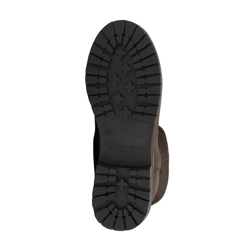 Mossoya Damen – Outdoor-Stiefel – Mit Wolle gefüttert – Dunkelbraun