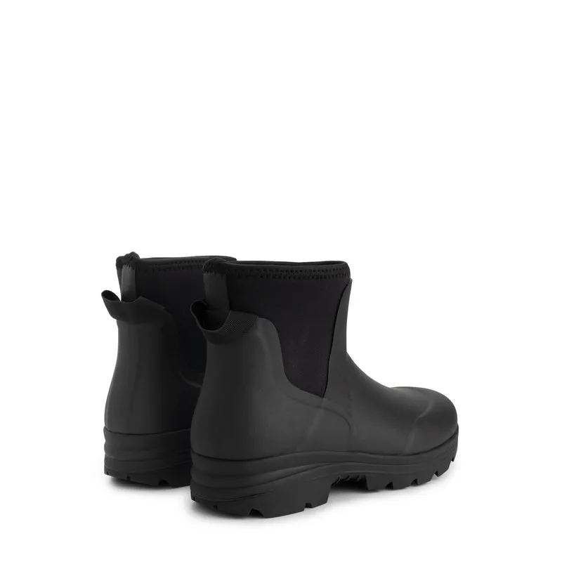 Inari Herren – Gummi-Stiefeletten – Regenstiefel – Schwarz