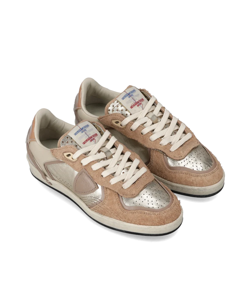 Sneakers Pgal Women, Gold Antique Pink