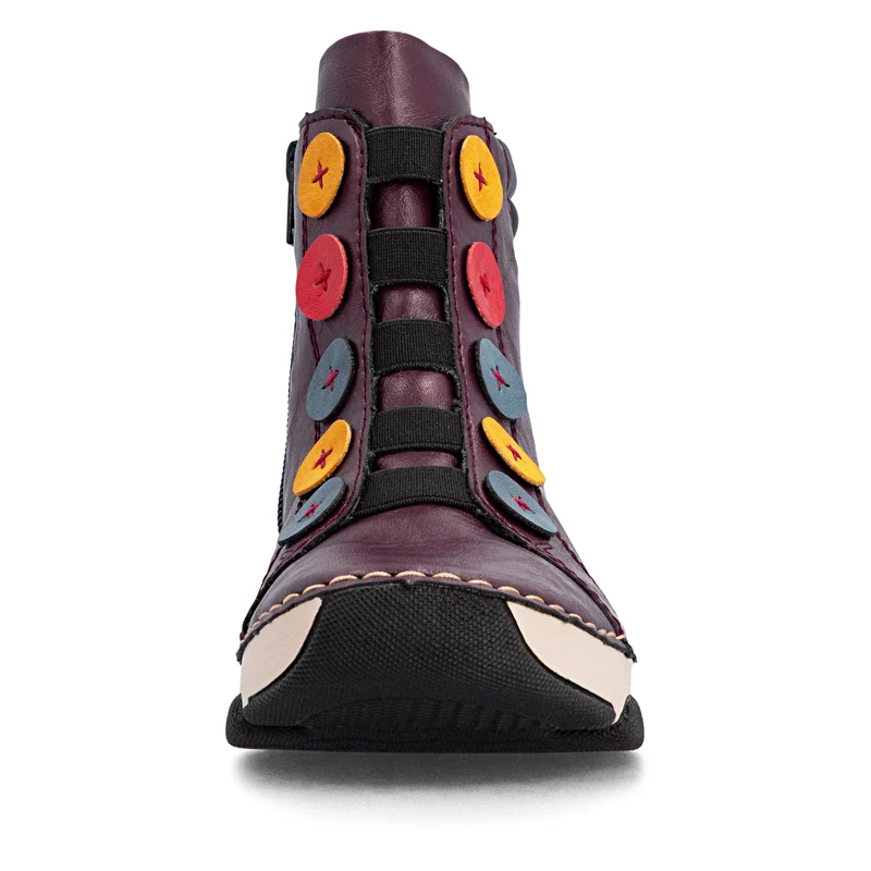 Rieker Damen-Ankle-Boots | Rot