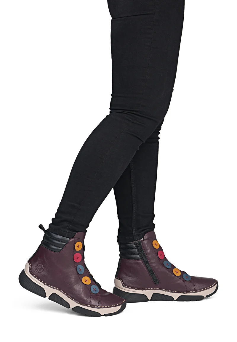 Rieker Damen-Ankle-Boots | Rot