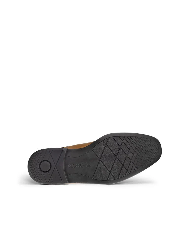 ECCO Herren Melbourne Derby-Schuh aus Leder | Hellbraun