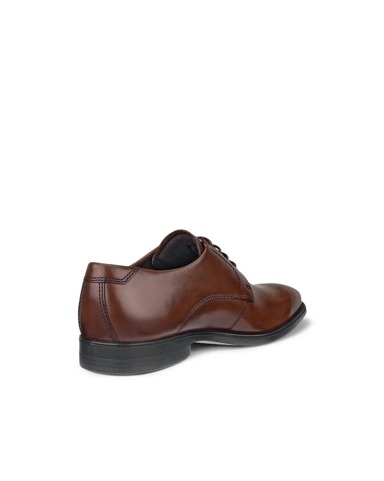 ECCO Herren Melbourne Derby-Schuh aus Leder | Braun