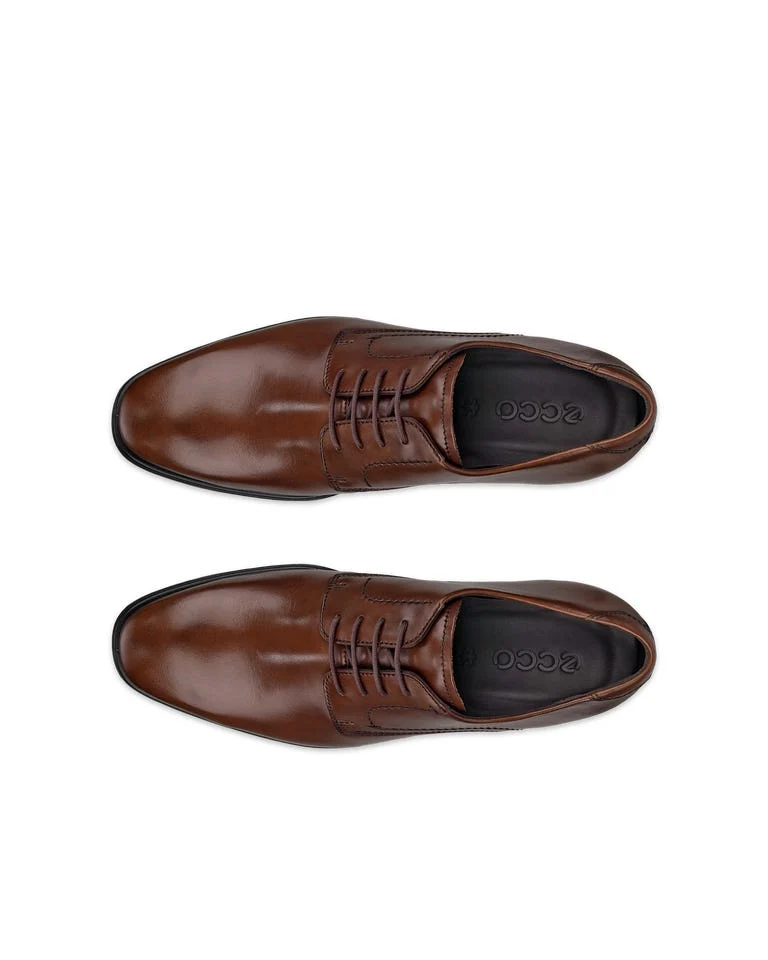 ECCO Herren Melbourne Derby-Schuh aus Leder | Braun