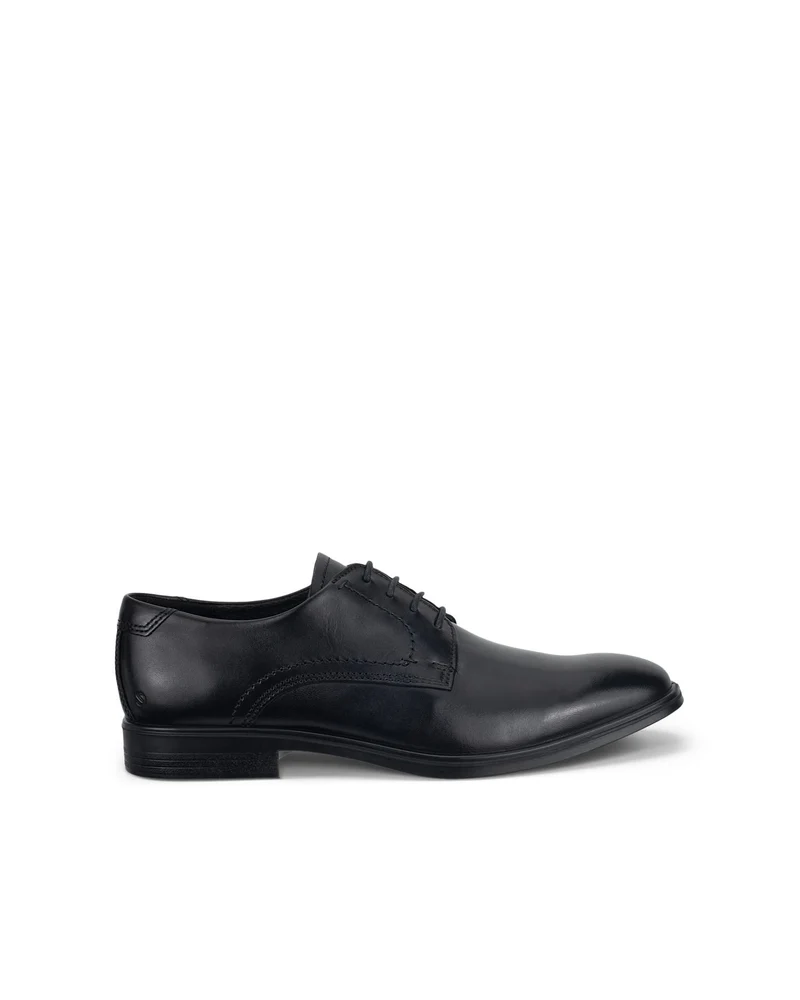 ECCO Herren Melbourne Derby-Schuh aus Leder | Schwarz