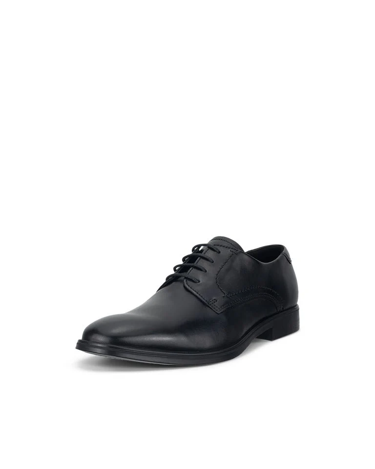 ECCO Herren Melbourne Derby-Schuh aus Leder | Schwarz