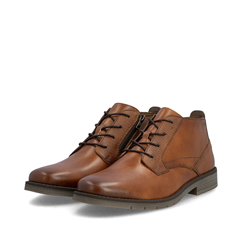 Rieker Herren-Schnürstiefeletten aus Leder | Braun