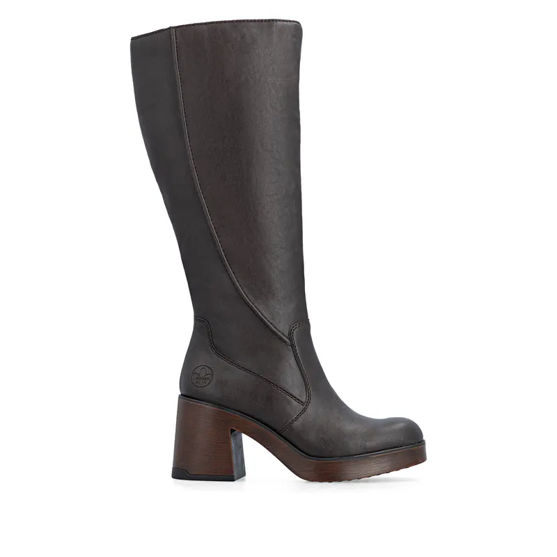 Rieker Damenmode Hoher Stiefel | Braun