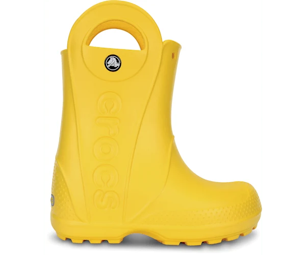 Crocs Klassische Handle It Regenstiefel für Kinder – Gelb