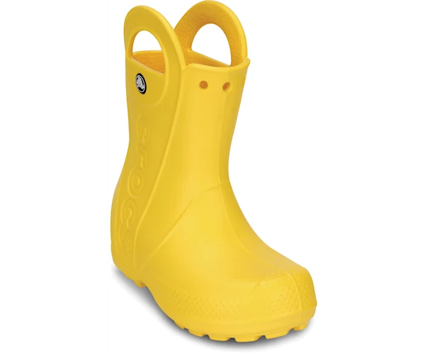 Crocs Klassische Handle It Regenstiefel für Kinder – Gelb