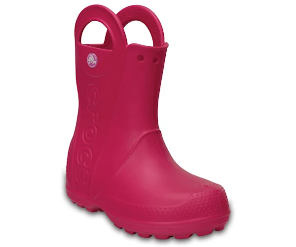 Crocs Klassische Handle It Regenstiefel für Kinder – Candy Pink