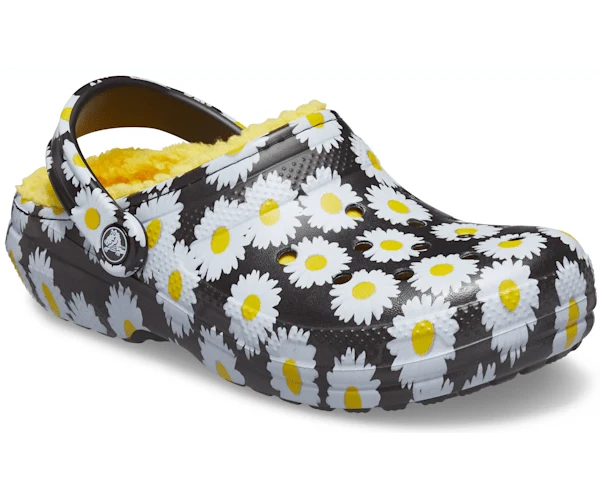 Crocs Unisex Classic Lined Vacay Vibes Clog – Daisy / Schwarz