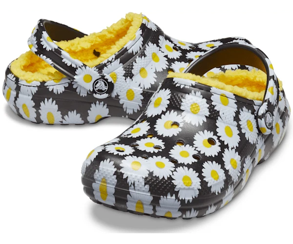 Crocs Unisex Classic Lined Vacay Vibes Clog – Daisy / Schwarz