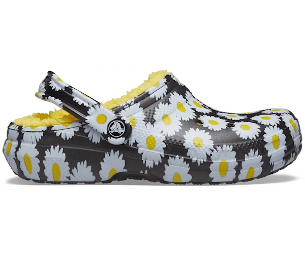 Crocs Unisex Classic Lined Vacay Vibes Clog – Daisy / Schwarz