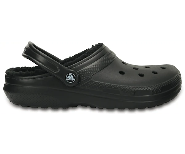 Crocs Unisex-Klassiker Lined Clog - Schwarz / Schwarz