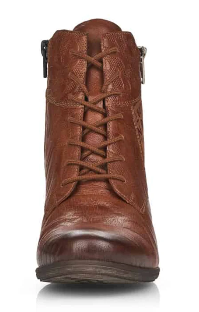 Remonte Damen-Stiefeletten mit mittelhohem Absatz – Braun
