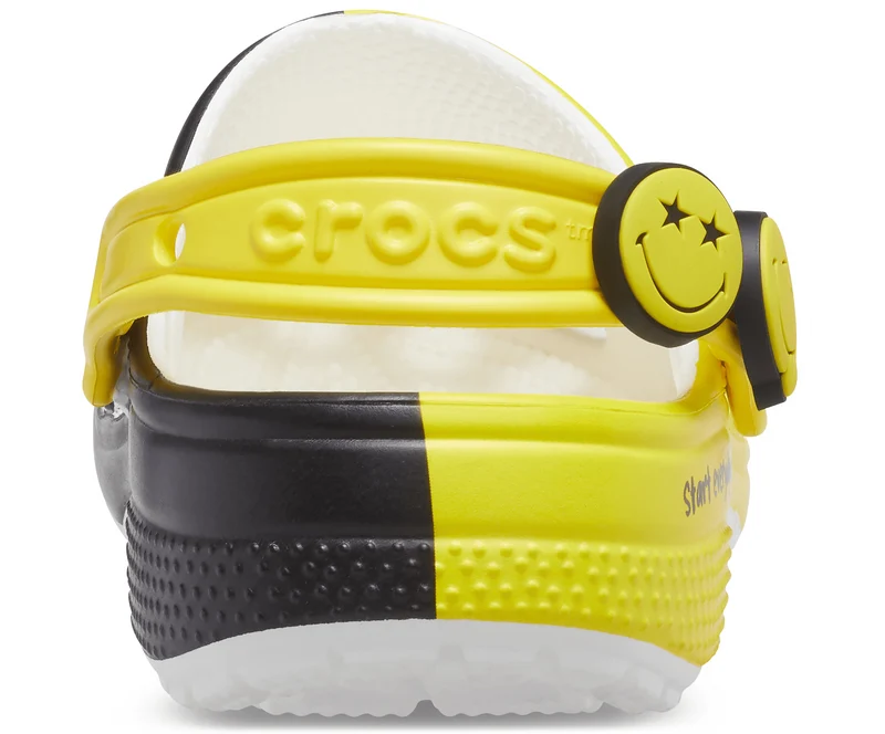 Crocs Unisex Smiley World Classic Smiley Clog – Gelb