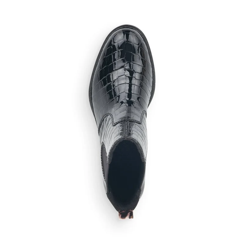 Rieker Damen-Stiefelette mit Fleece-Futter – Schwarz