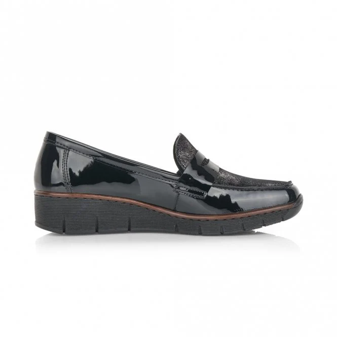 Rieker Modischer Damenschuh - Schwarz