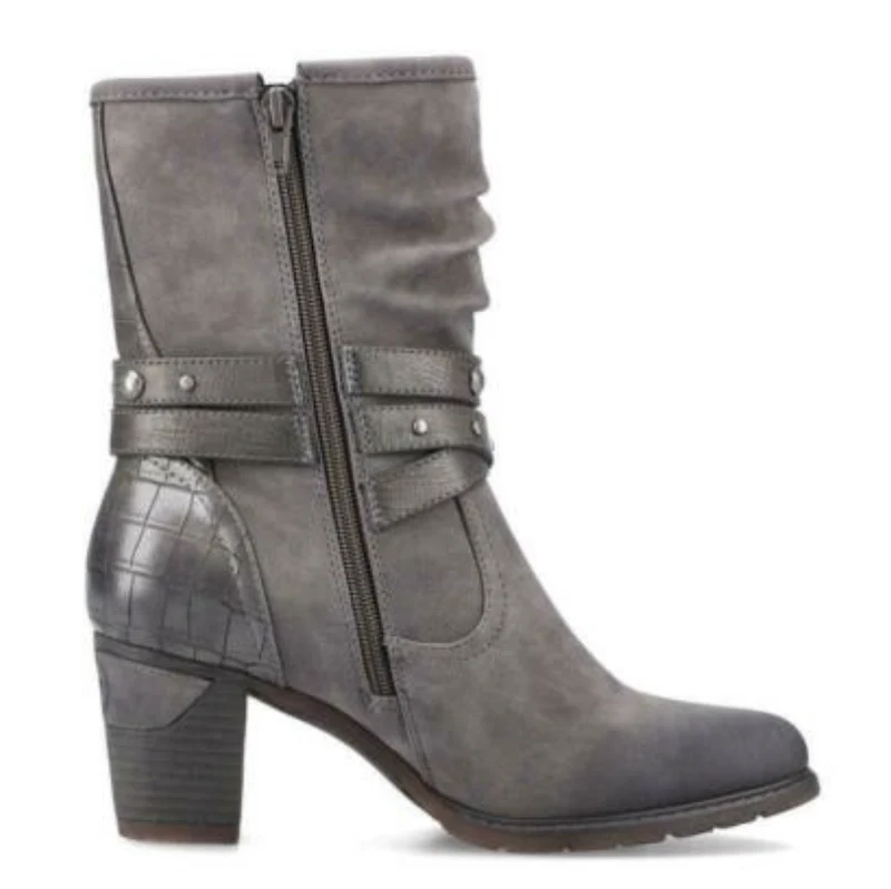 Rieker Gefütterte Damen-Stiefeletten – Grau