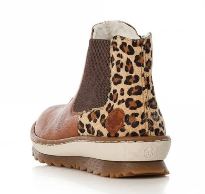 Rieker Damen gefüttert Chelsea Stiefelette - Braun