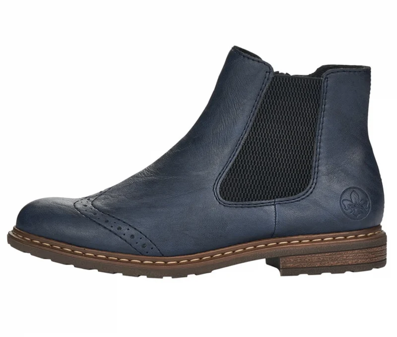 Rieker Fashion-Stiefelette für Damen – Marineblau