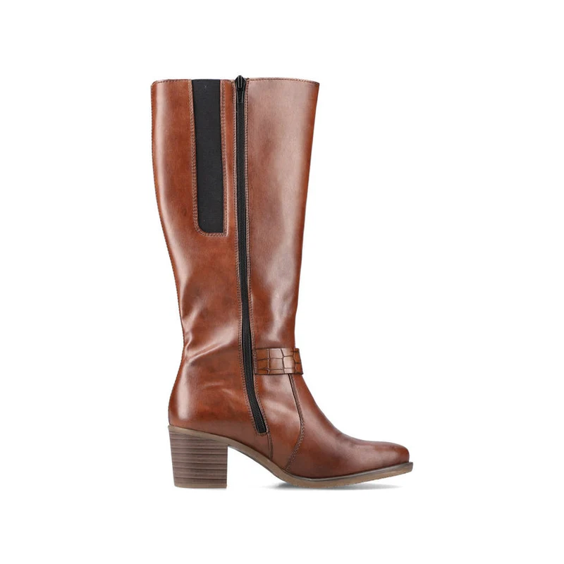 Rieker Brauner hoher Damenstiefel – Braun