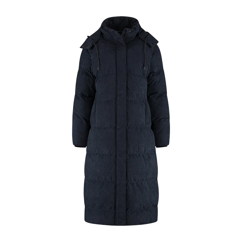 Unni Damen – Daunen-Winterjacke – Cord – Marineblau