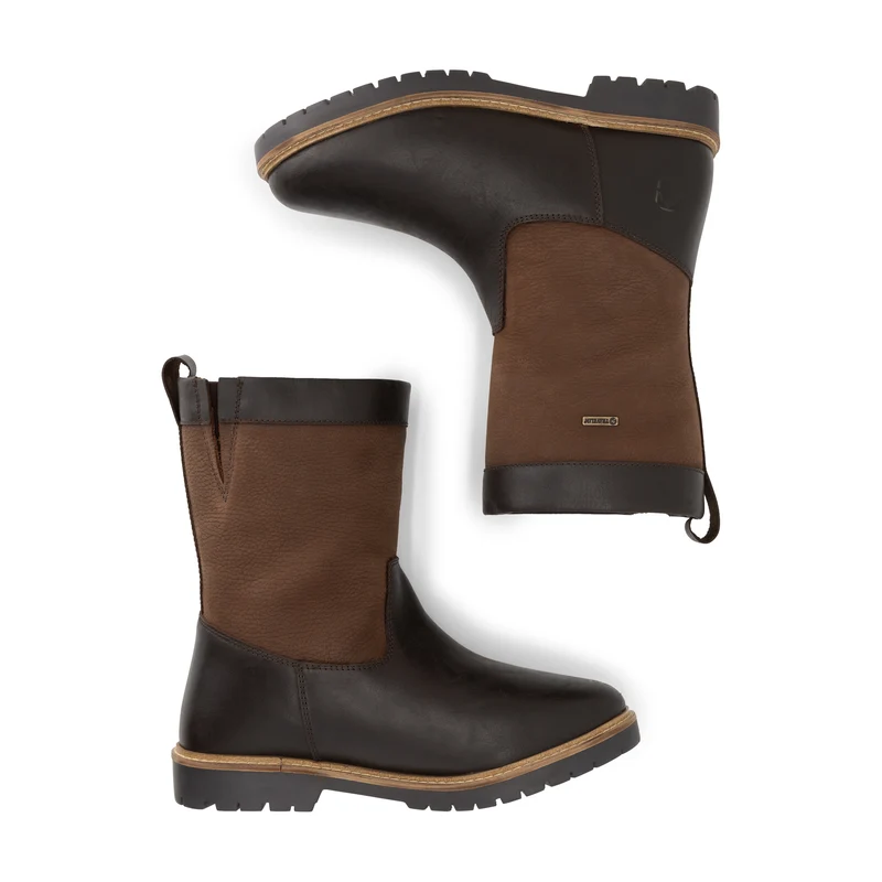 Stornes Damen – Outdoor-Stiefel – mit Wolle gefüttert – Dunkelbraun