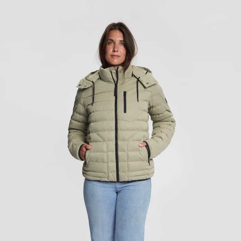 Sigrid Damen – Daunen-Winterjacke – Wasserdicht – Hellbraun