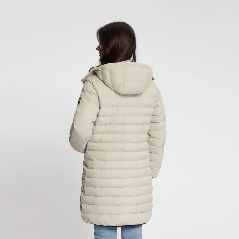 Saga Damen – Daunen-Winterjacke – Wasserdicht – Sand