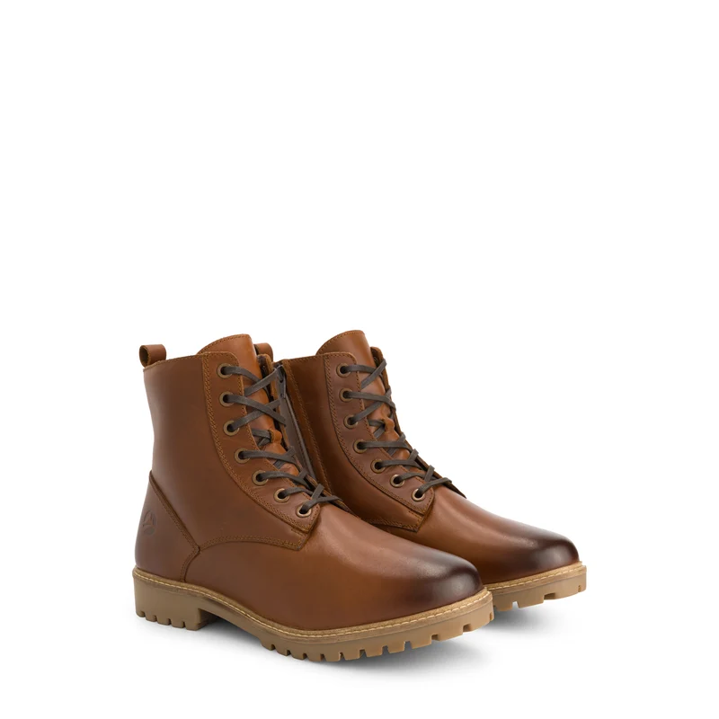 Rosendal Herren – Schnürstiefel mit Reißverschluss – Wolle gefüttert