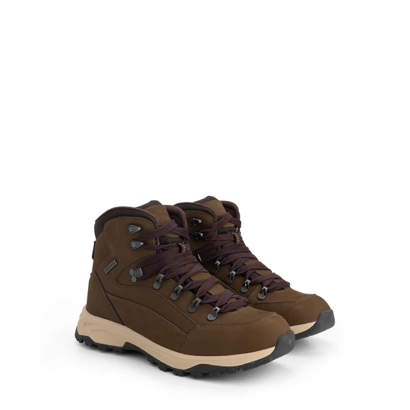Pello Herren – Halbhohe Wanderschuhe – Wasserdicht – Braun