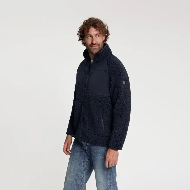 Omar Herren – Outdoor-Weste – Teddy – Marineblau