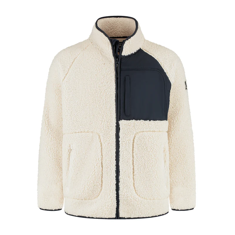 Omar Herren – Outdoor-Weste – Teddy – Cremeweiß