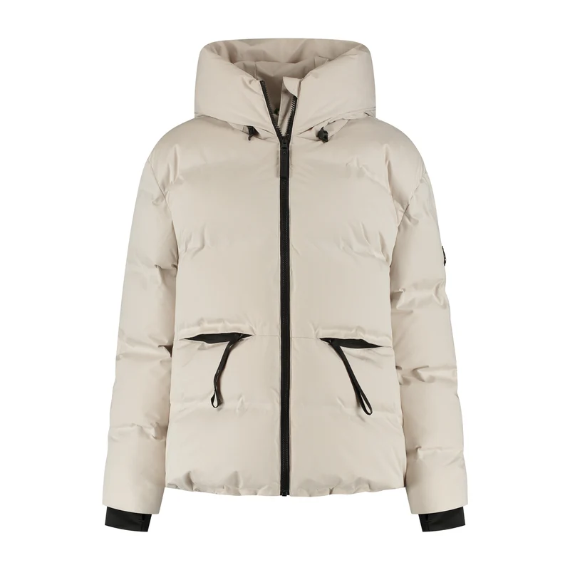 Oliv Damen – Winter-Daunenjacke – Wasserdicht – Sand