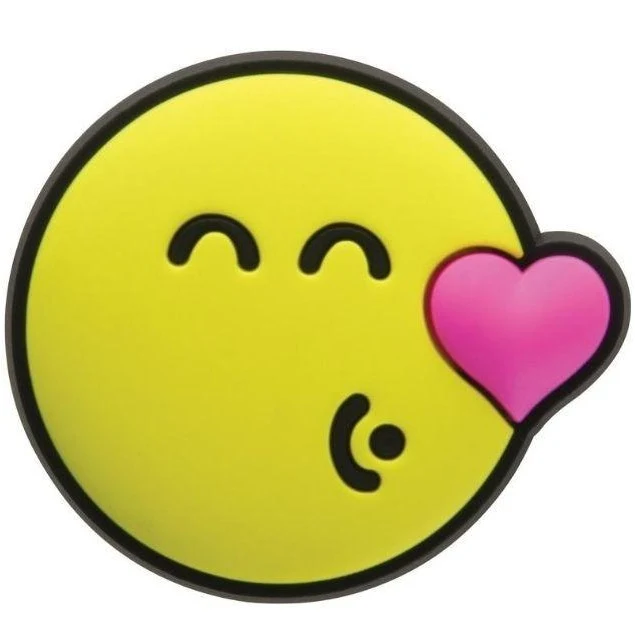 Crocs Jibbitz Smiley World Kiss Smiley-Anhänger