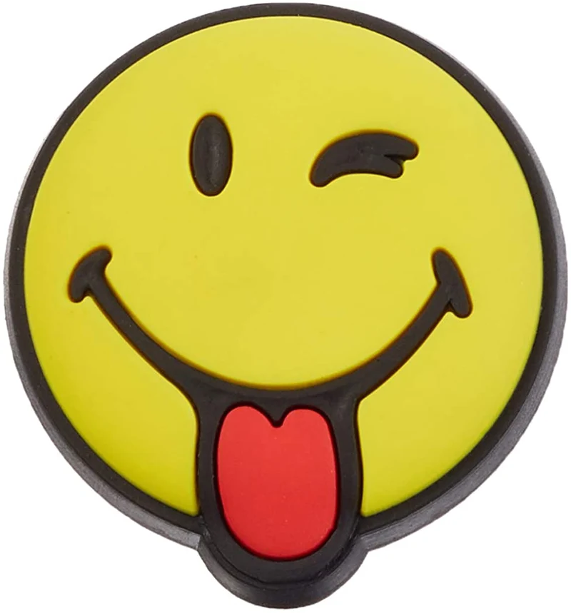Crocs Jibbitz Smiley World Smiley mit „Zunge raus“-Charm