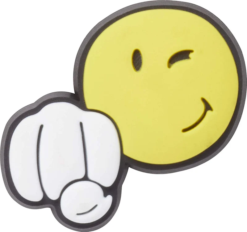 Crocs Jibbitz Smiley-Welt-Faust-Bump-Anhänger