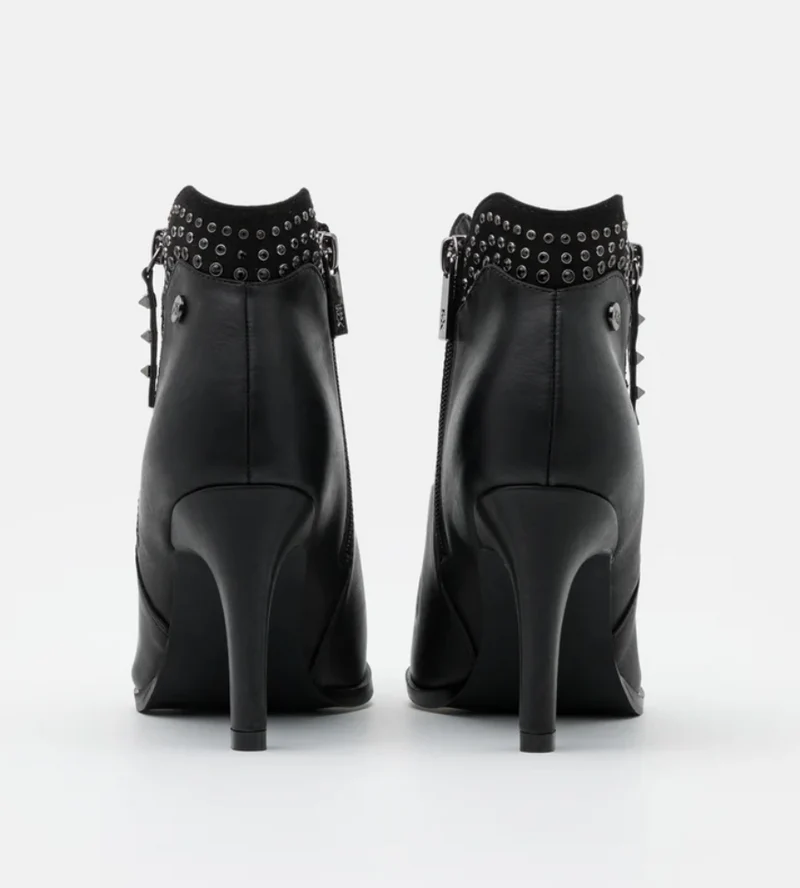 Xti Modische Damen-Stiefeletten mit hohem Absatz – Schwarz
