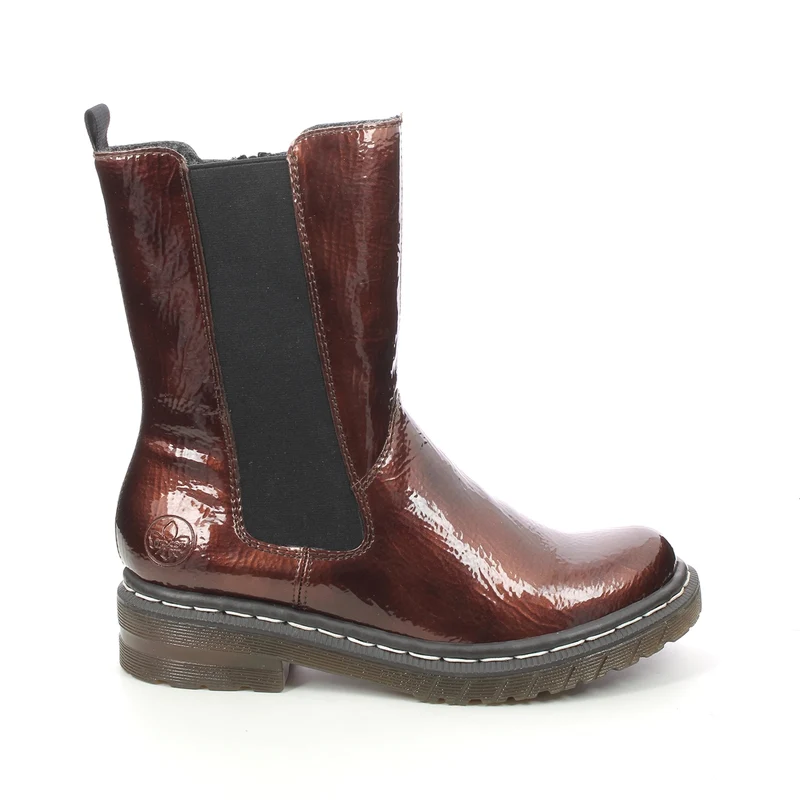 Rieker Damen Groß Chelsea Stiefel - Bronze