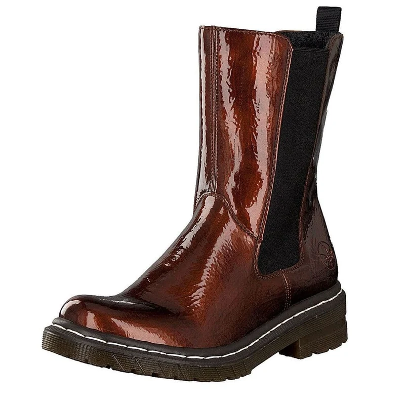 Rieker Damen Groß Chelsea Stiefel - Bronze