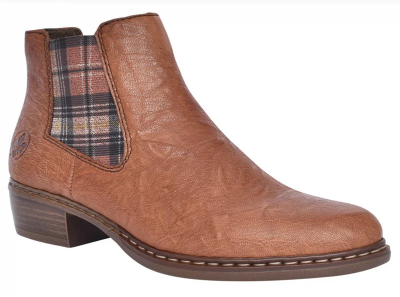Rieker Damen-Stiefelette – Hellbraun