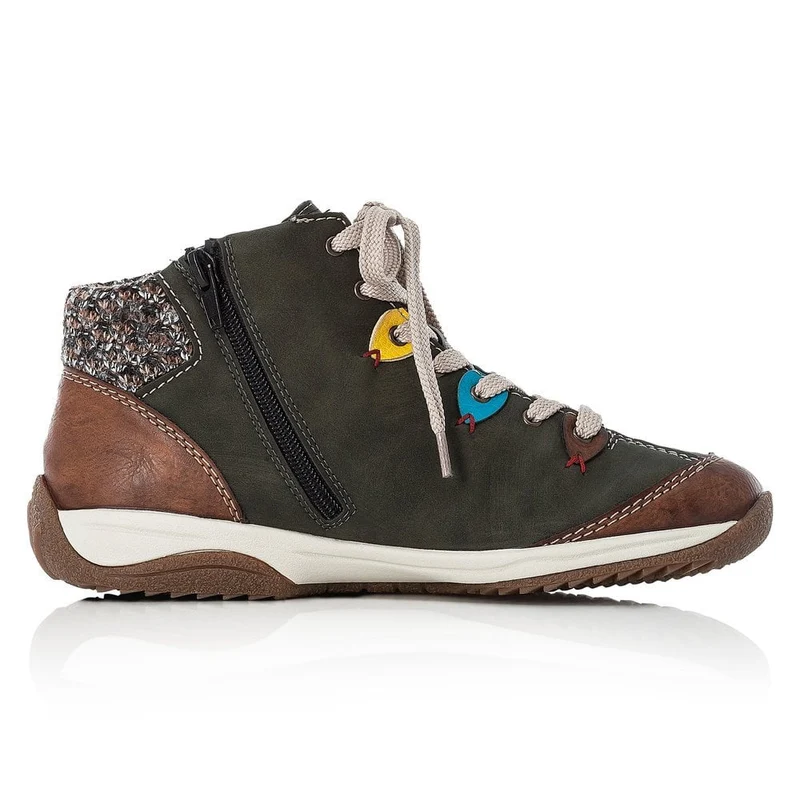 Rieker Fashion-Stiefelette für Damen – Grün