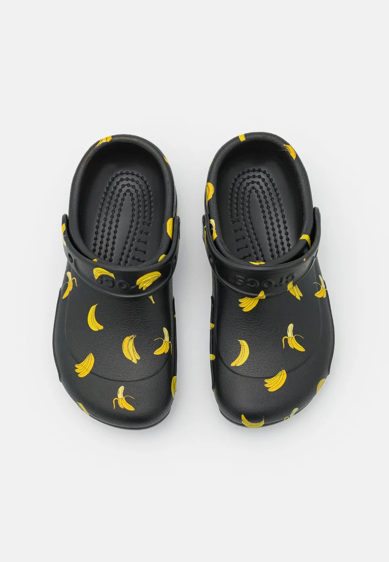 Crocs Unisex Classic Graphic Bistro Clog – Schwarz / Banane