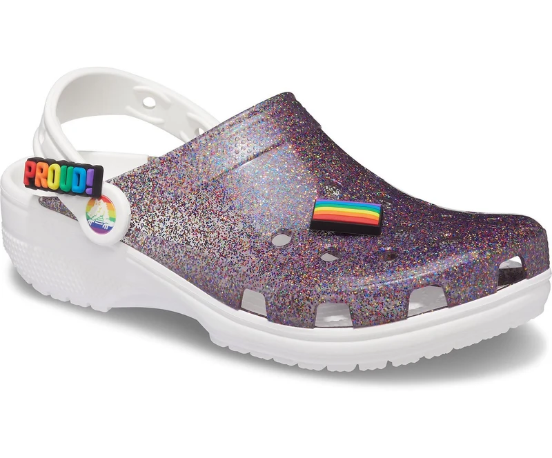 Crocs Pride Translucent Glitter Clog – Lila