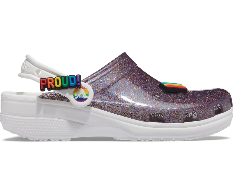 Crocs Pride Translucent Glitter Clog – Lila